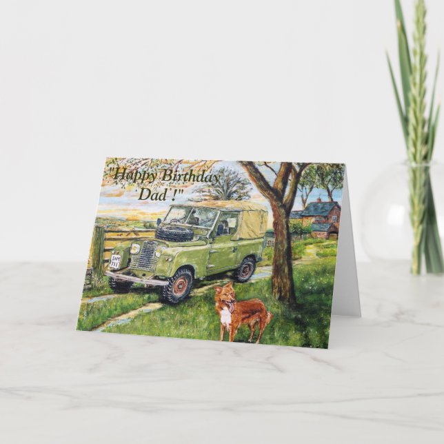 "FARM" Birthday Card For Dad (Front)