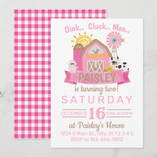 Farm Birthday Invitation