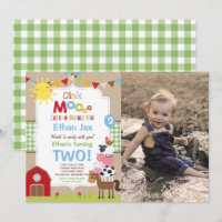 Farm Birthday Invitation Barnyard Birthday Party