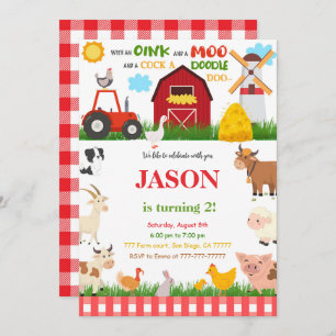Farm Birthday Party Invitation