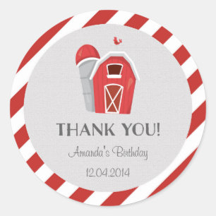 Farm Birthday Sticker