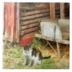 Farm Cat Tile