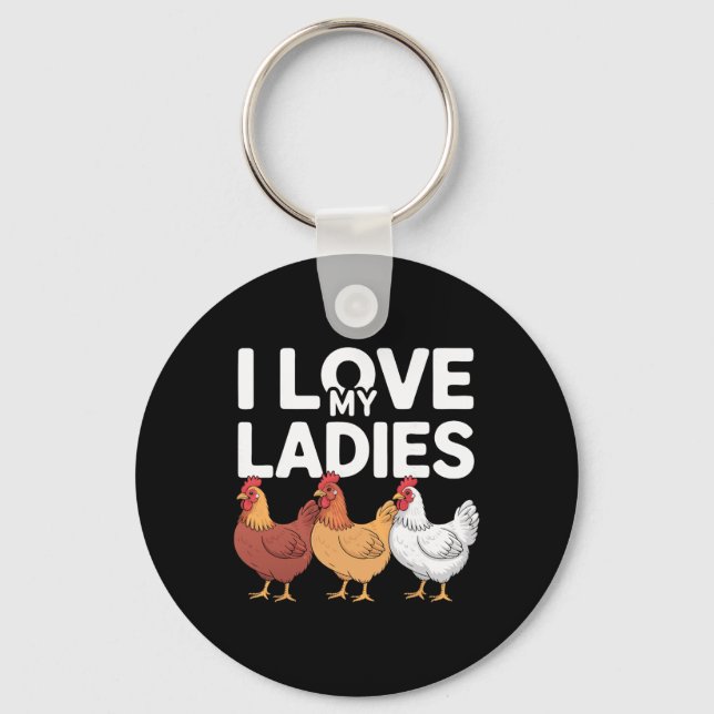 Farm Chicken Keeper Hen Farmer Poultry _1  Key Ring (Front)
