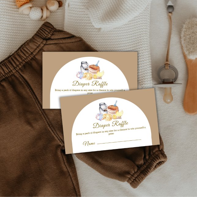 Farm Chicken Mouse Diaper Raffle Baby Shower Enclosure Card (Farm Chicken Mouse Diaper Raffle Baby Shower Enclosure Card)