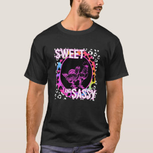 Farm Chickens 90s Nostalgia Rainbow Leopard Print T-Shirt