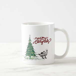 Farm Christmas Chicken Mug
