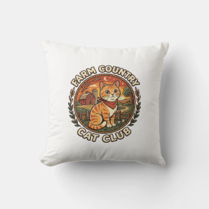 Farm Country Cat Cat Lover Gift - Farm Country Cat Cushion