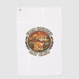 Farm Country Cat Cat Lover Gift - Farm Country Cat Golf Towel