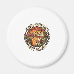 Farm Country Cat Cat Lover Gift - Farm Country Cat Magnet