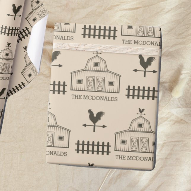 Farm Country Christmas Custom Wrapping Paper (Creator Uploaded)