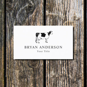 Farm - Cow Business Card