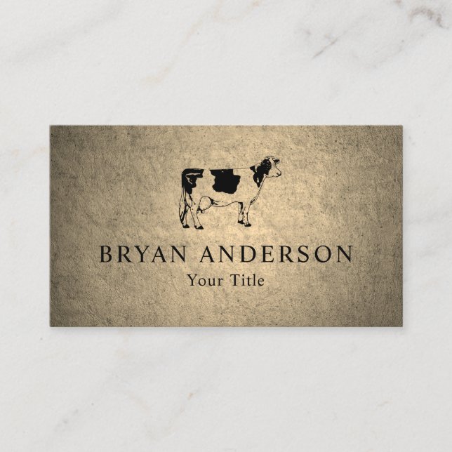 Farm - Cow Business Card (Front)