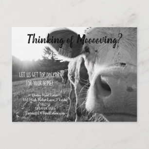 farm cow referral real estate marketing sell postc postcard