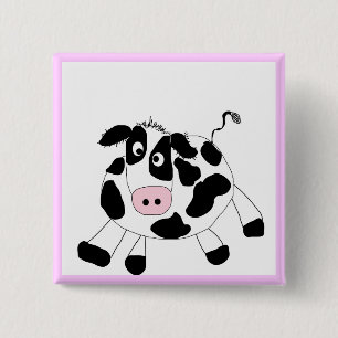 Farm Cow Tshirts and Gifts 15 Cm Square Badge