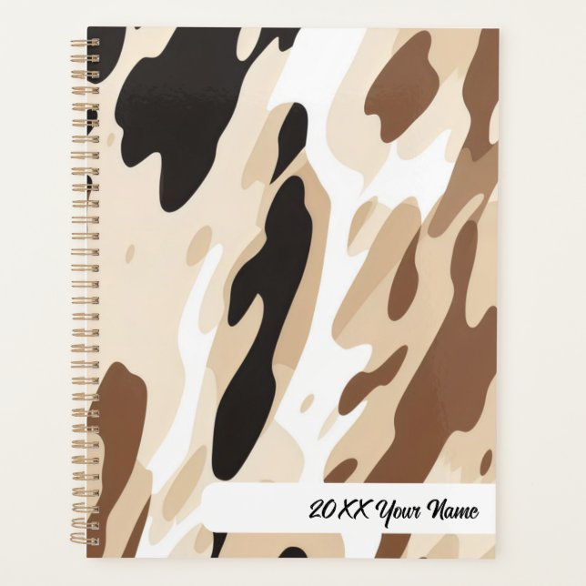 Farm Cowhide print Planner (Front)