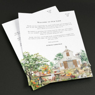 Farm CSA Welcome   Small Homestead Flyer