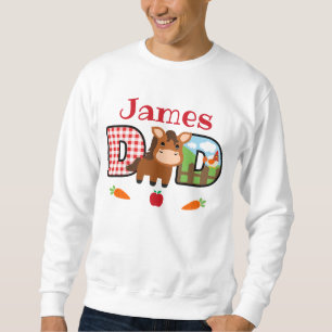 Farm Dad Birthday   Barnyard Birthday  Sweatshirt