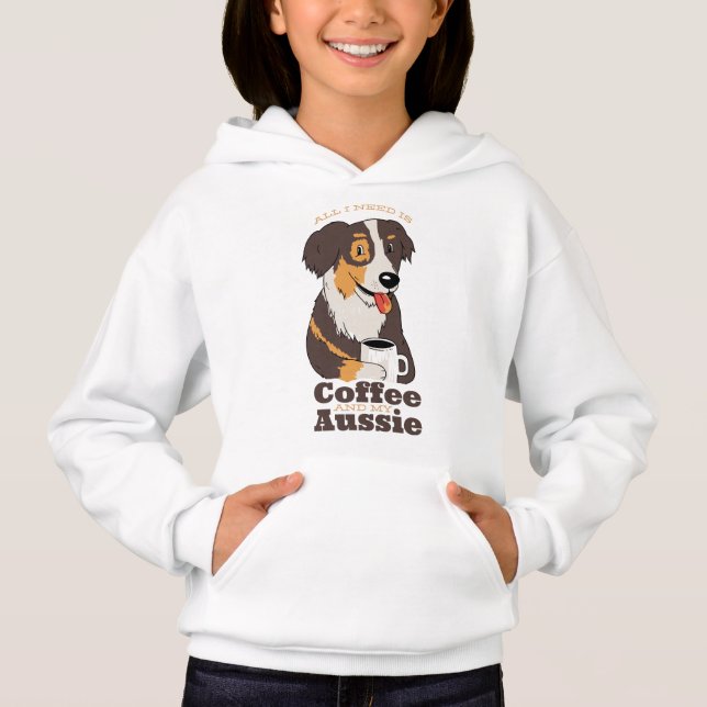 Farm Dog Aussie Shepherd Caffeine Lover Design (Front)