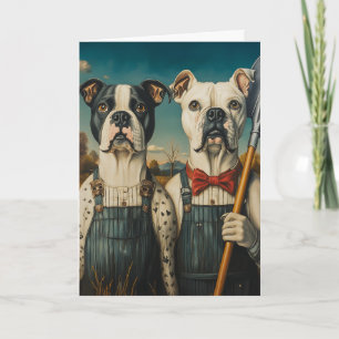 Farm Dogs Americana Portrait Invitation