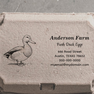 Farm Duck Eggs Return Address Self-inking Stamp