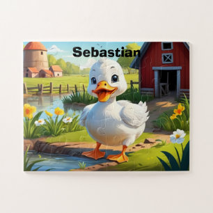 Farm Duck Personalized Jigsaw Puzzle