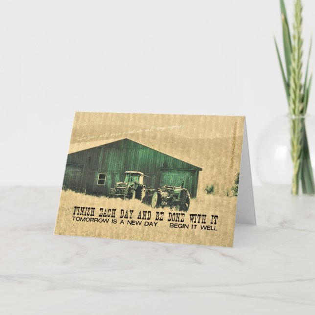 FARM EQUIPMENT Greeting Card (Front)