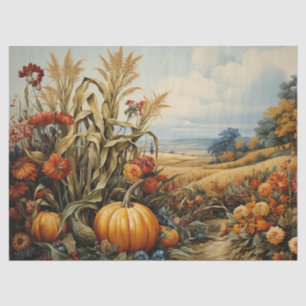 Farm Fall Autumn Pumpkin Decoupage Tissue Paper