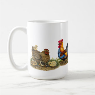 Farm Family Rooster & Hen Teapot Coffee Mug