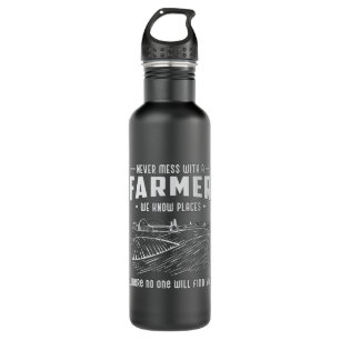 Farm Farmer Farming Agriculture Funny Tractor Gift 710 Ml Water Bottle