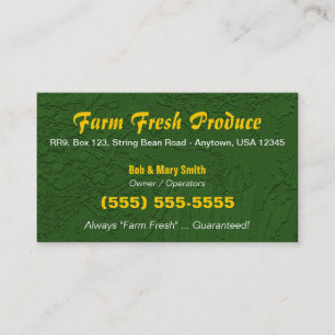 Farm / Farming Business Card
