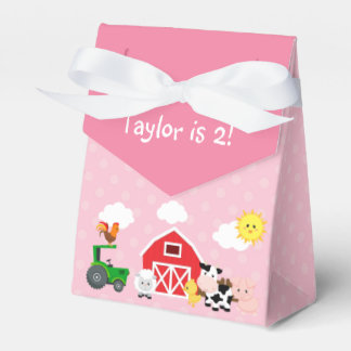 Farm Favour Box (Pink for Girls)