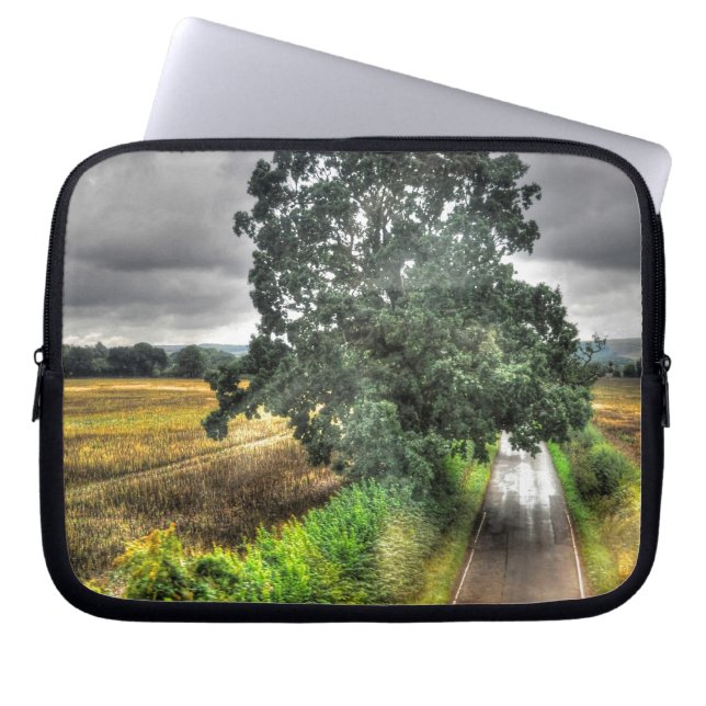 Farm Field, Meadow, Pasture, Paddock Laptop Sleeve (Front)
