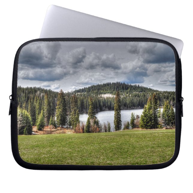 Farm Field, Meadow, Pasture, Paddock Laptop Sleeve (Front)