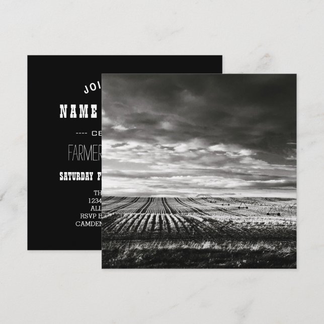 farm fields invitation (Front/Back)