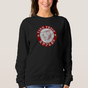 Farm Fresh Apples Vintage Retro Sweatshirt