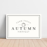Farm Fresh Autumn Harvest Fall Canvas