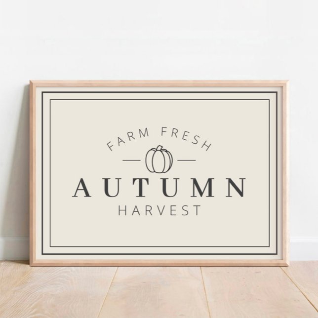 Farm Fresh Autumn Harvest Fall Poster (Creator Uploaded)