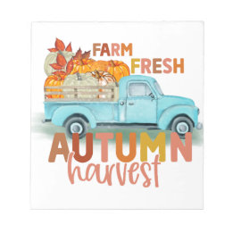 Farm Fresh Autumn Harvest Notepad