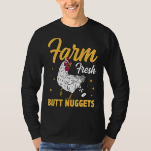 Farm Fresh Butt Nuggets Agriculteur Tractor Driver T-Shirt