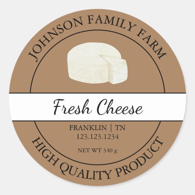 Farm Fresh Cheese Label (Front)