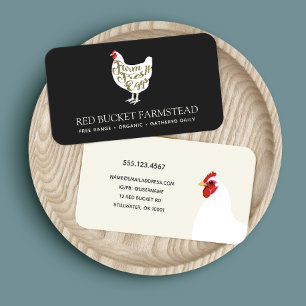 Farm Fresh Chicken Eggs Retro Business Card