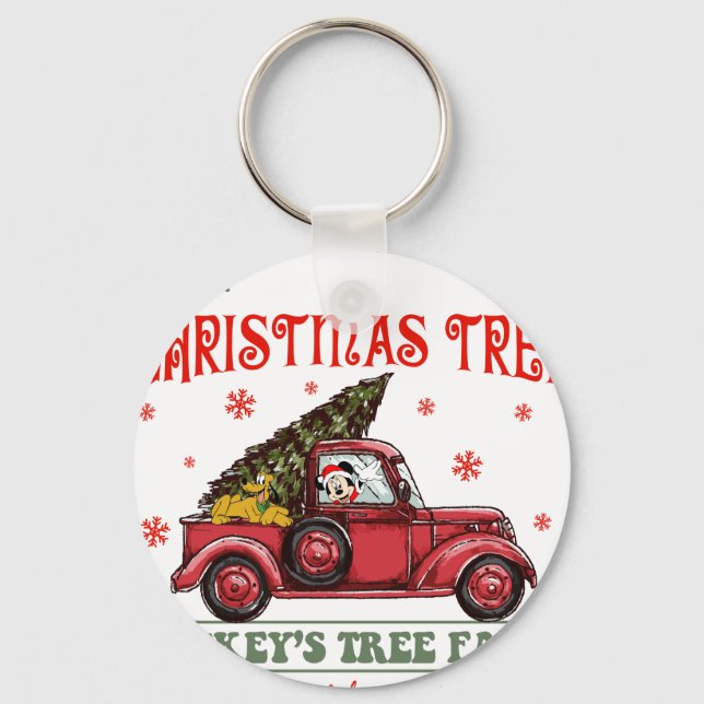 farm fresh christmas tree2 key ring (Front)
