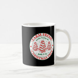 Farm Fresh Christmas Tree Cakes Retro Xmas Tree Fa Coffee Mug