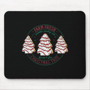 Farm Fresh Christmas Tree Frosting Frosted Cake De Mouse Pad