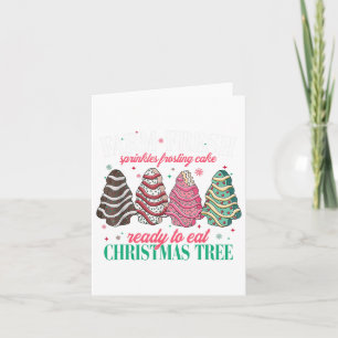 Farm Fresh Christmas Tree Xmas Cake Holiday Family Card