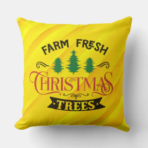 Farm Fresh Christmas Trees Design-54394 Cushion