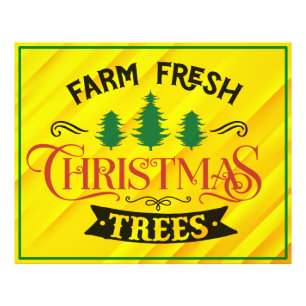 Farm Fresh Christmas Trees Design-54394 Photo Print