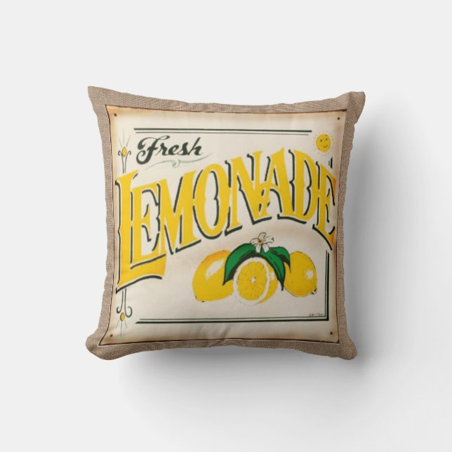 Farm Fresh Country Lemonade Cushion (Front)