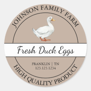 Farm Fresh Duck Egg Brown Label
