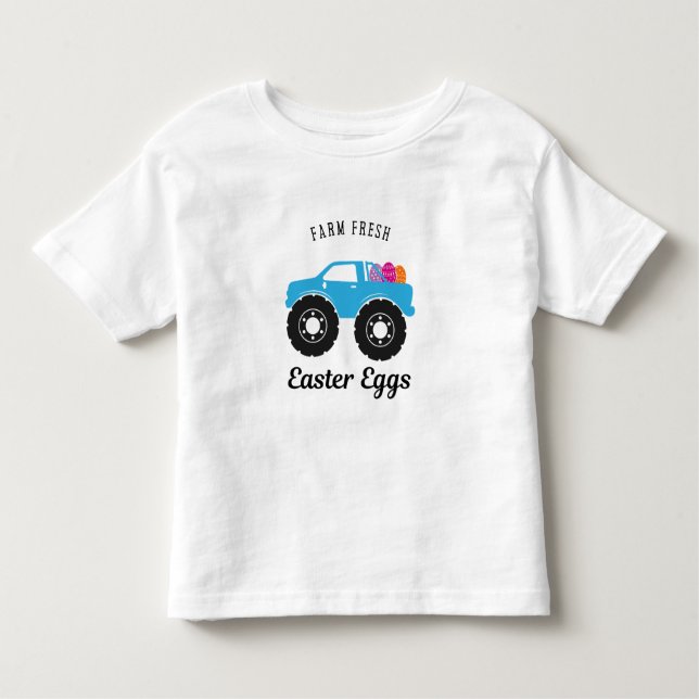 Farm fresh easter egg toddler T-Shirt (Front)